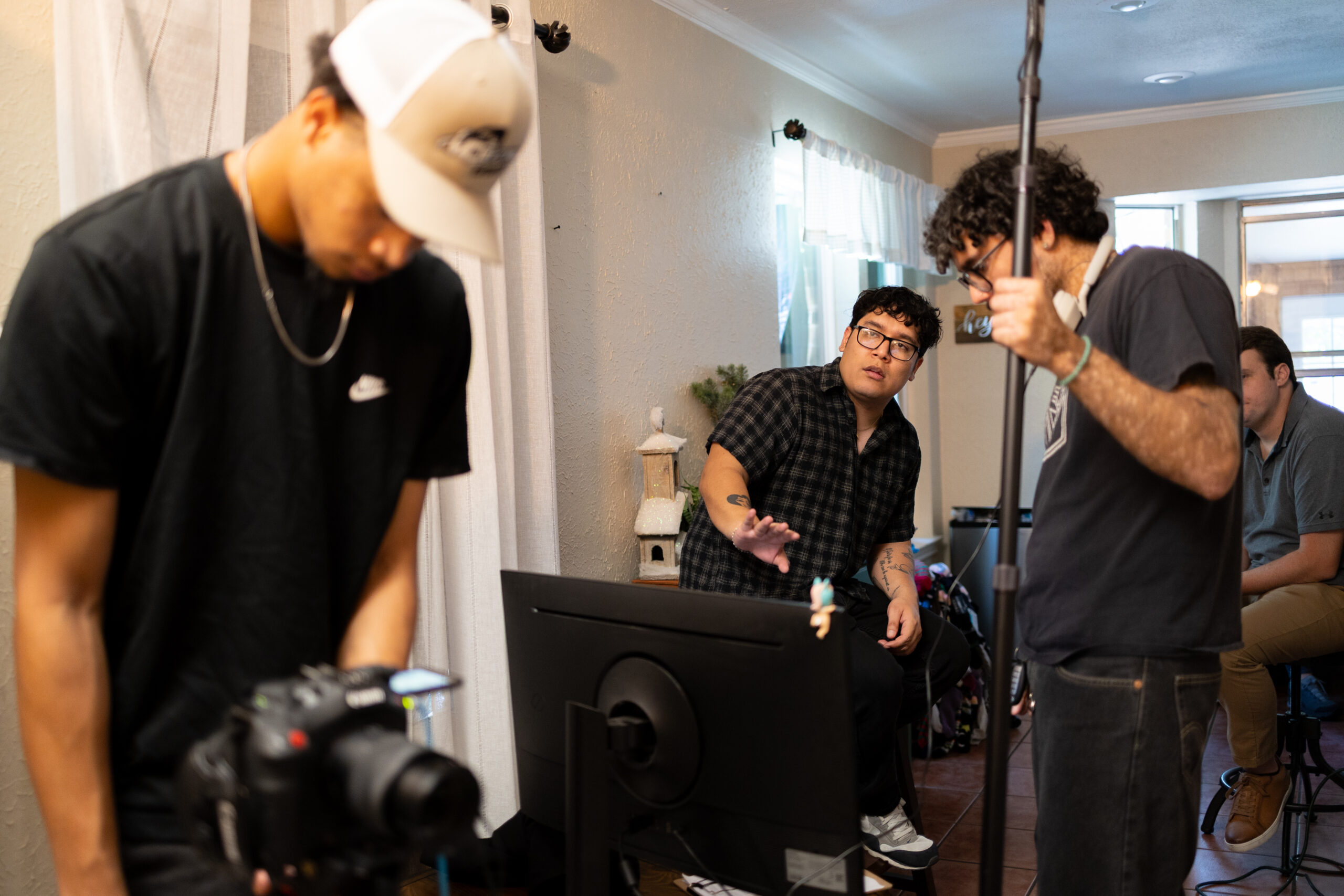 Bull Media production team on set in Austin